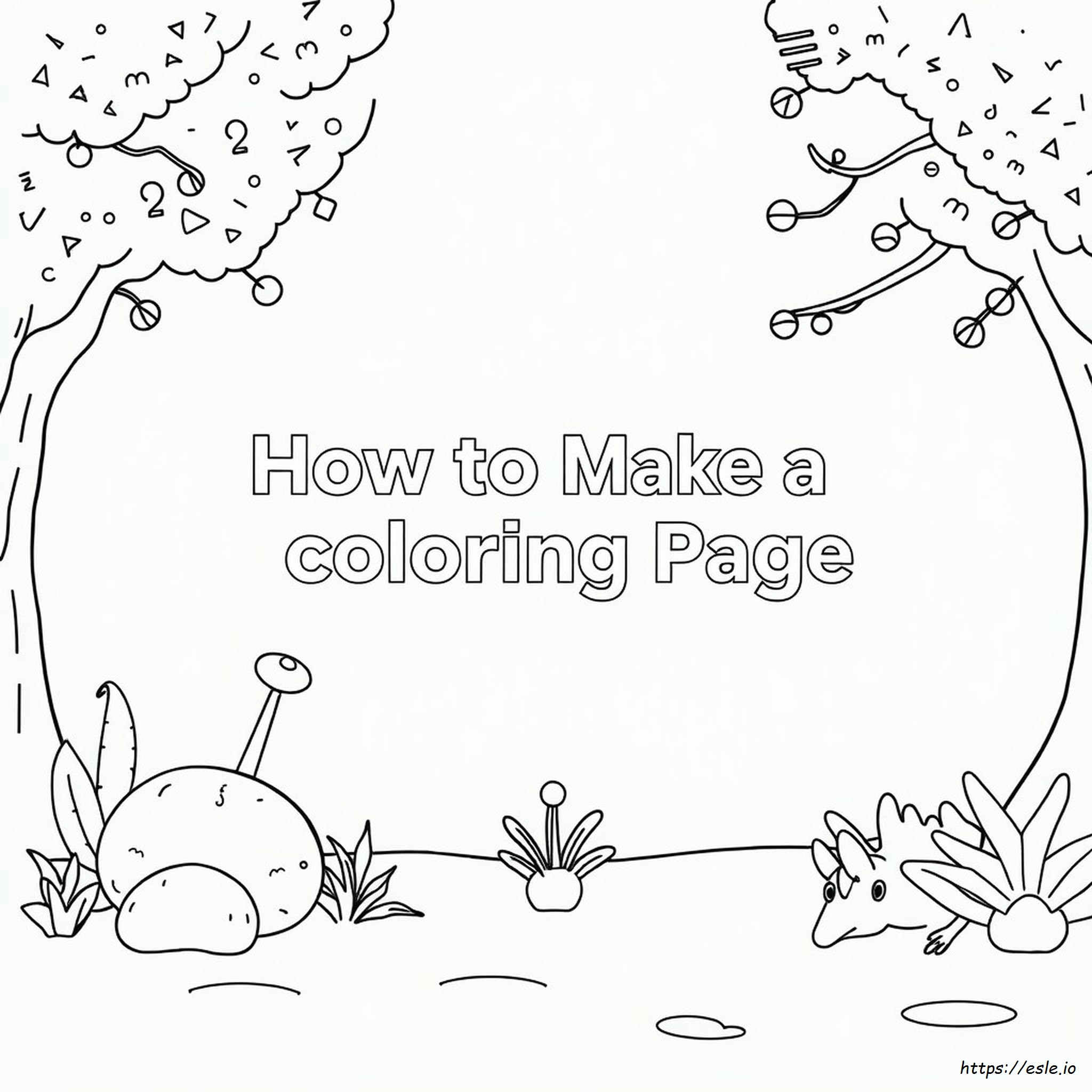 How To Make A Coloring Page On Canva