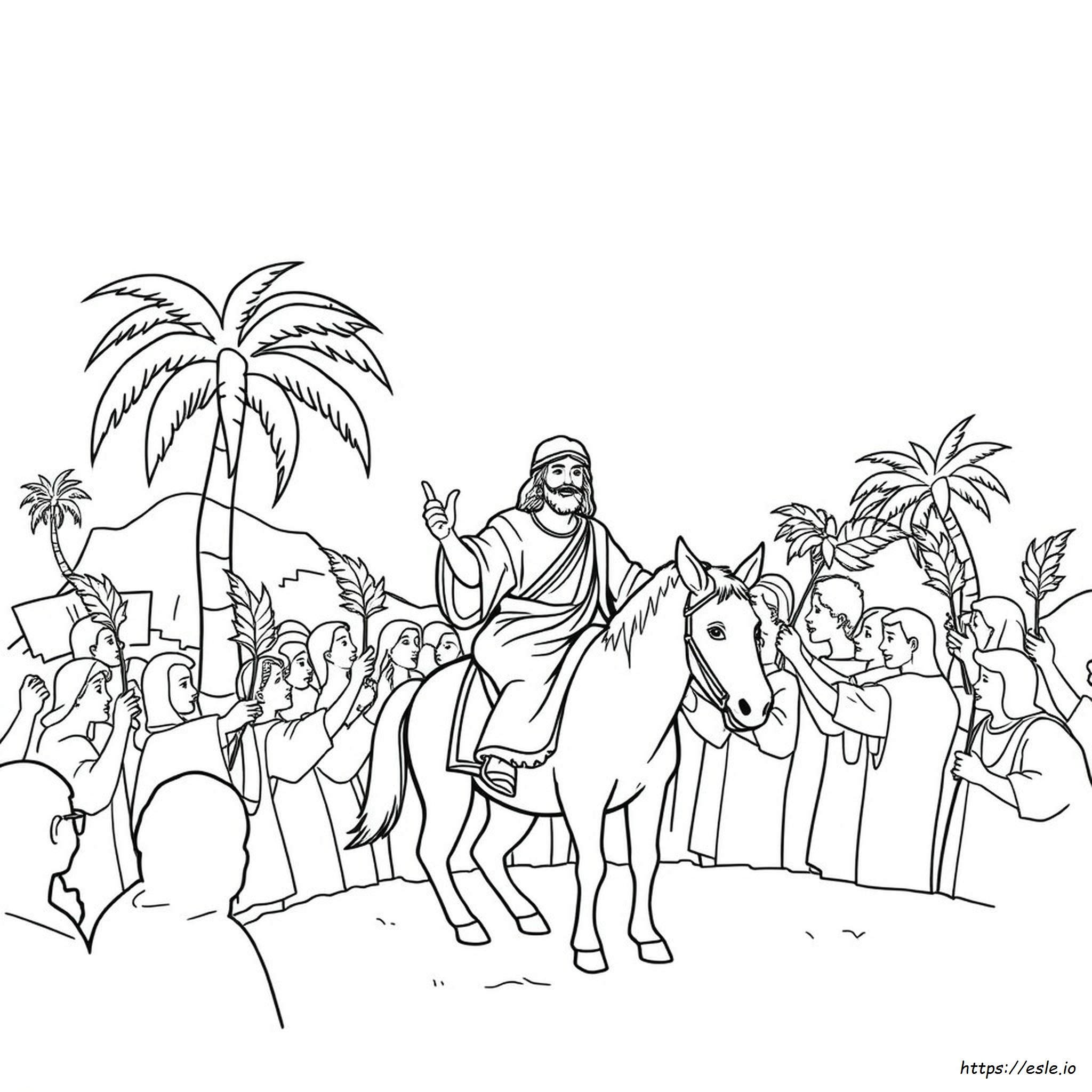 Free Coloring Pages For Palm Sunday