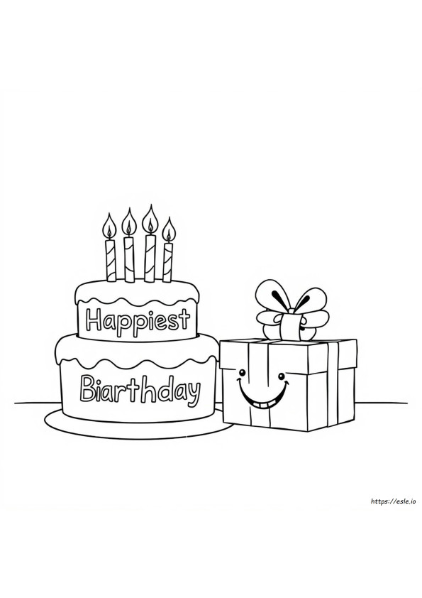 Happy Birthday Brother Coloring Pages