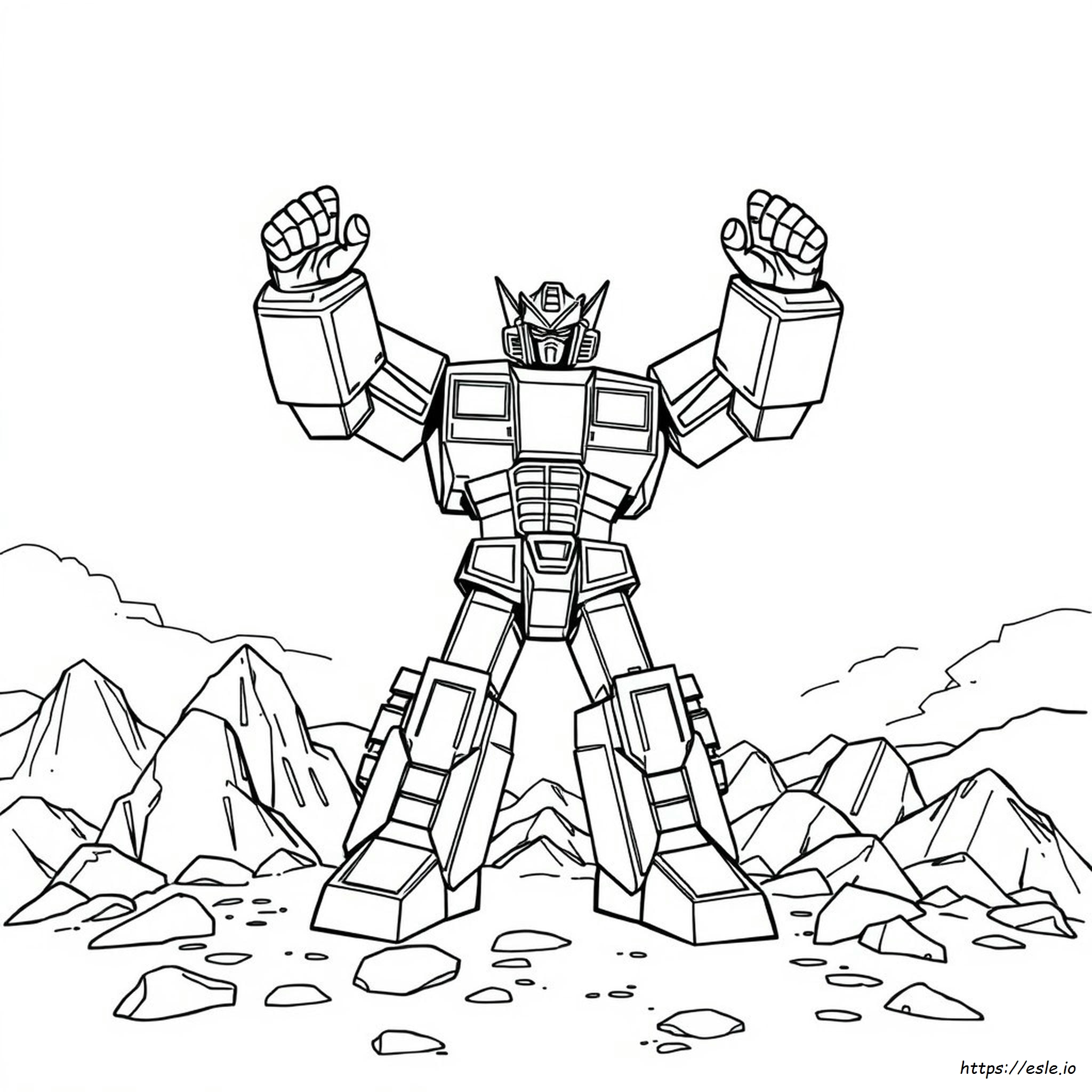 Megazord Para Colorear