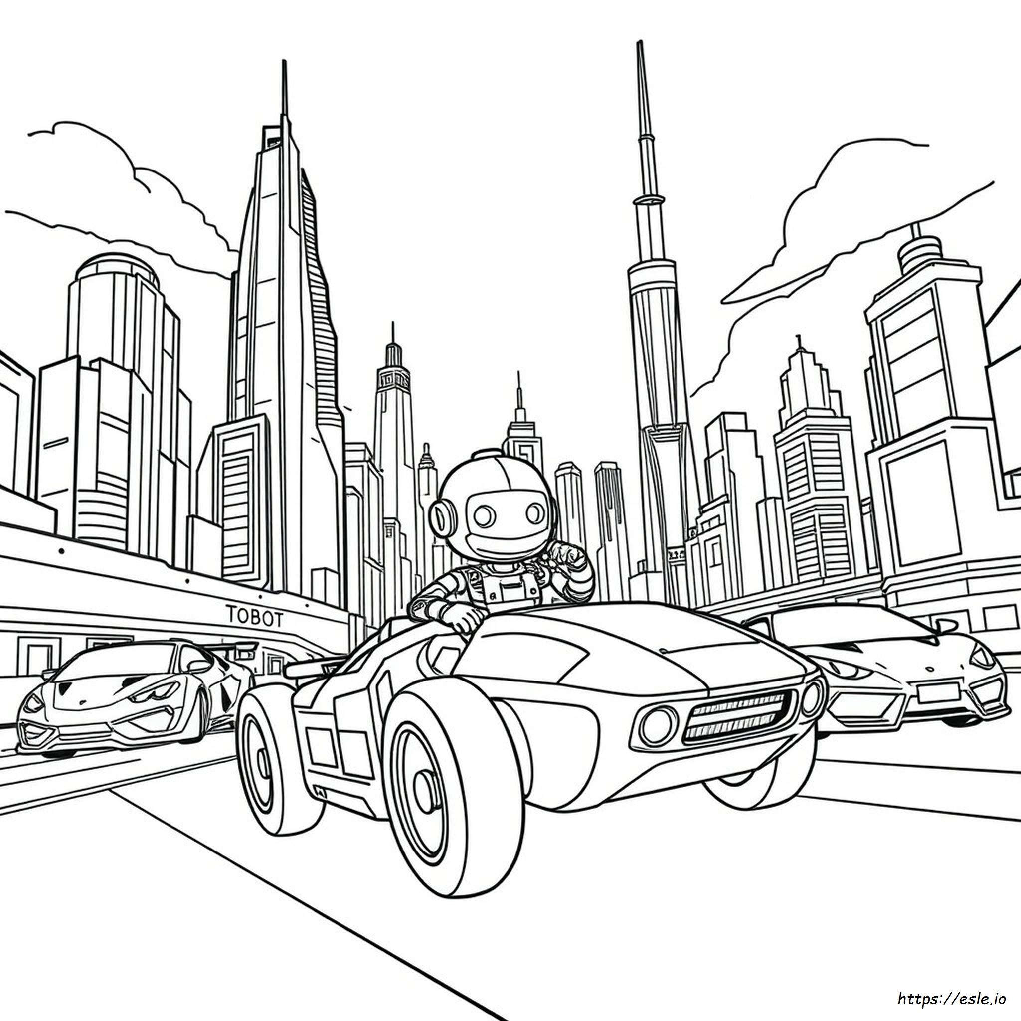 Tobot Speed Coloring Pages