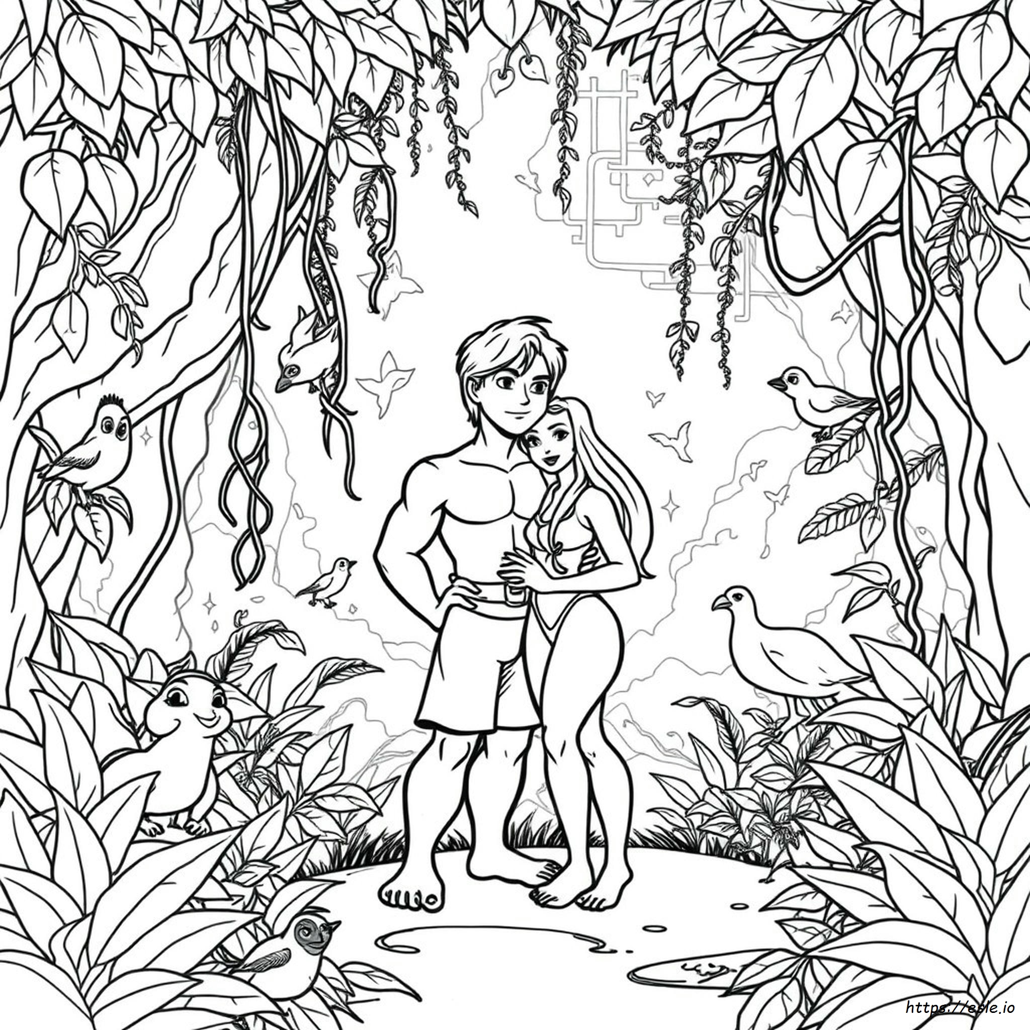 Tarzan Jane Coloring Pages