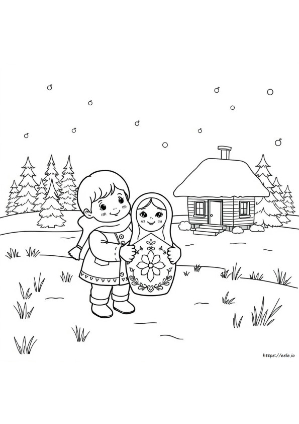 Coloriages Russes