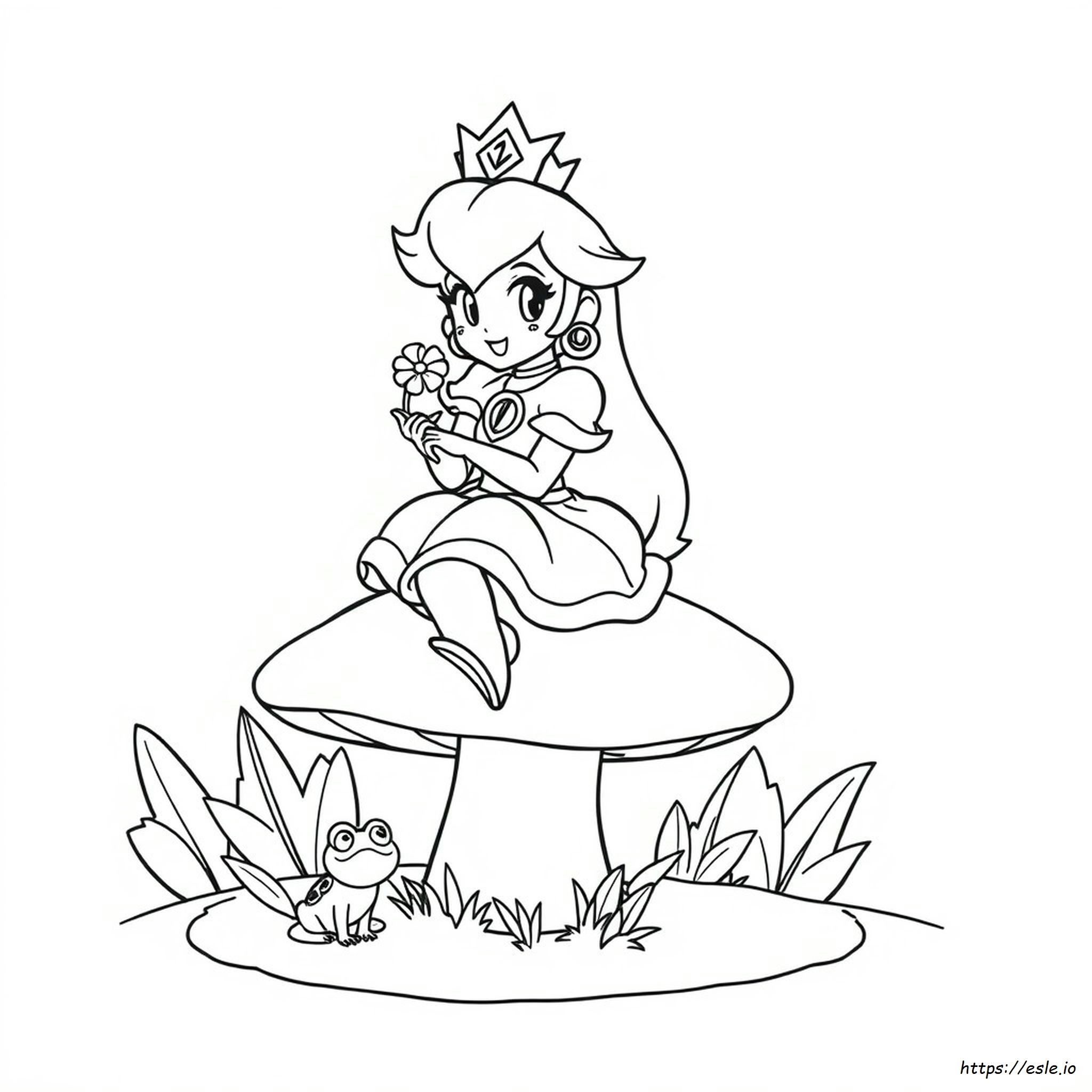 Princess Peach Coloring Pages - Free Printable