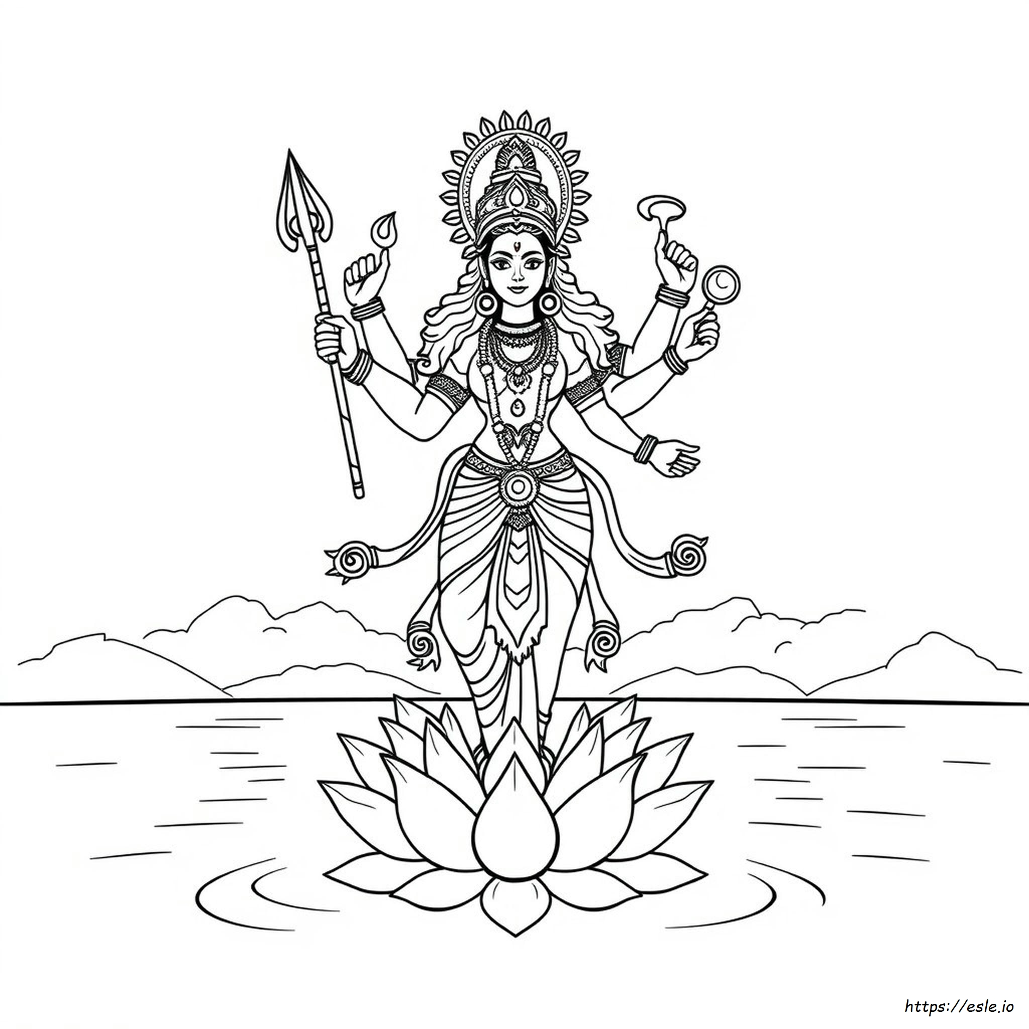 Goddess Durga Durga Coloring Pages