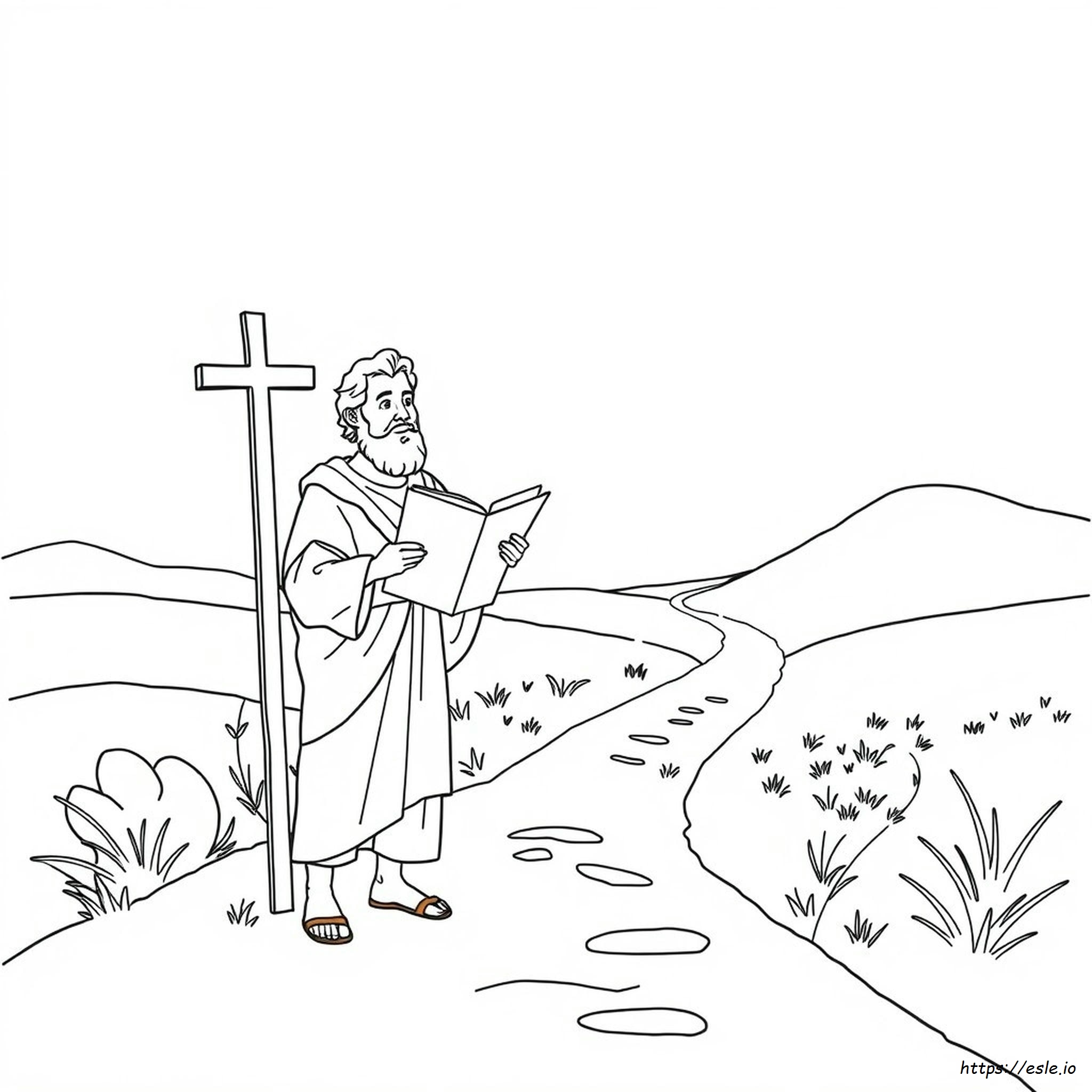 Paul Becomes A Missionary Coloring Page