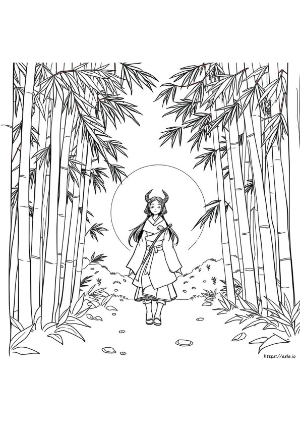 Nezuko Shinobu Demon Slayer Coloring Pages