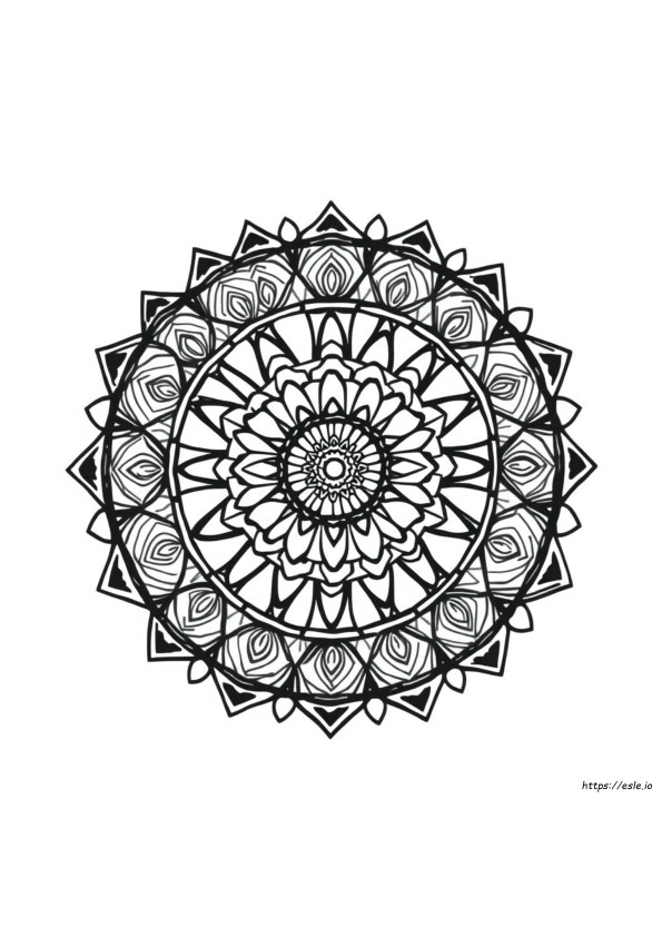Mandala Doodle Art Coloring Pages