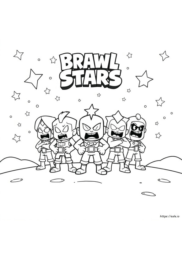 Brawl Stars Yazdırılabilir Boyama Sayfaları