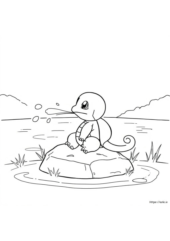 Squirtle Värityskuva Ilmainen