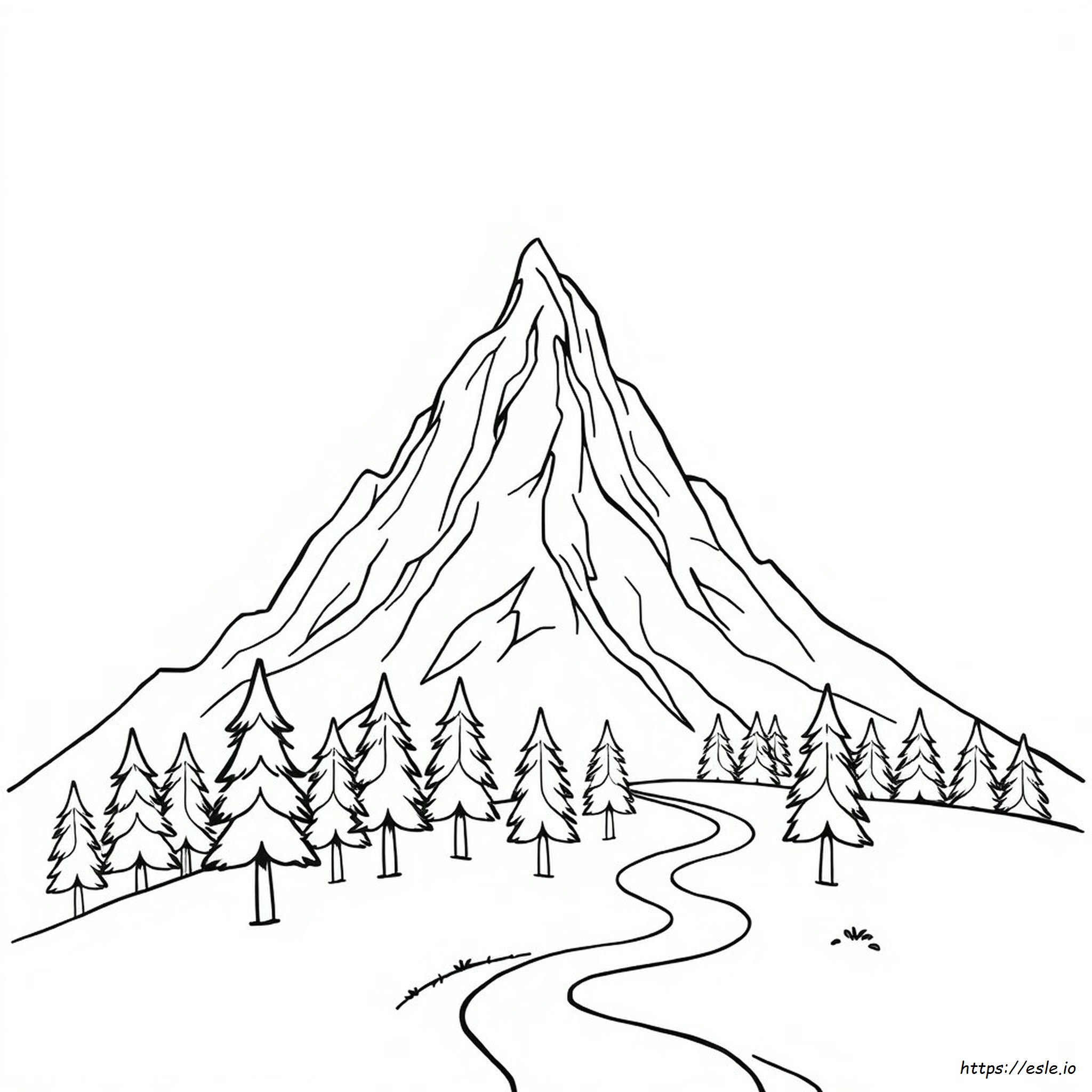 Montañas Para Colorear E Imprimir