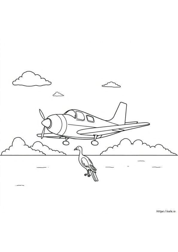 Flugzeug Ausmalbild