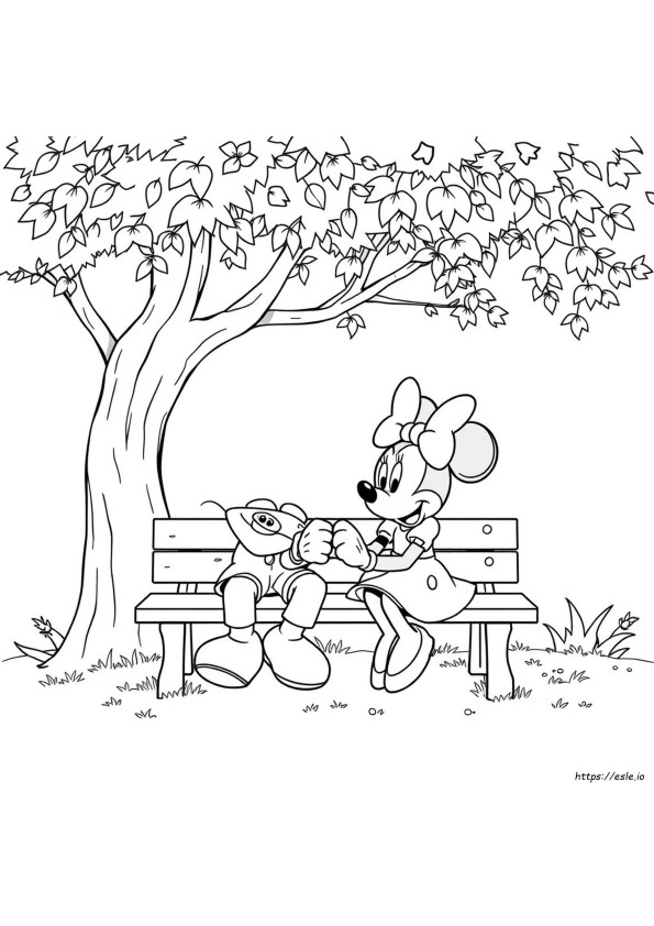 Dibujos De Disney Para Colorear De Mickey Y Minnie