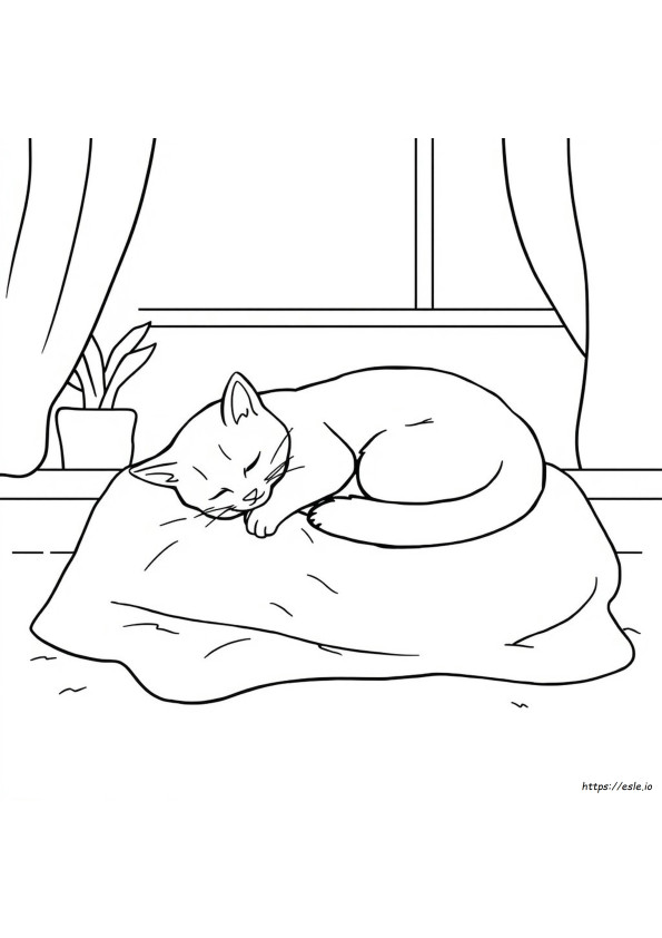 Catnap Coloring Sheet