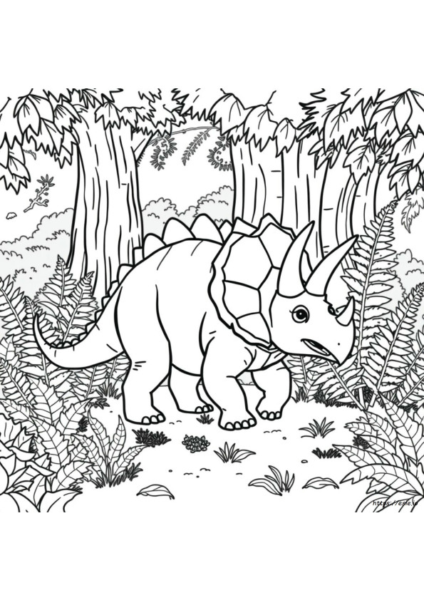 Sinoceratops-Värityskuva