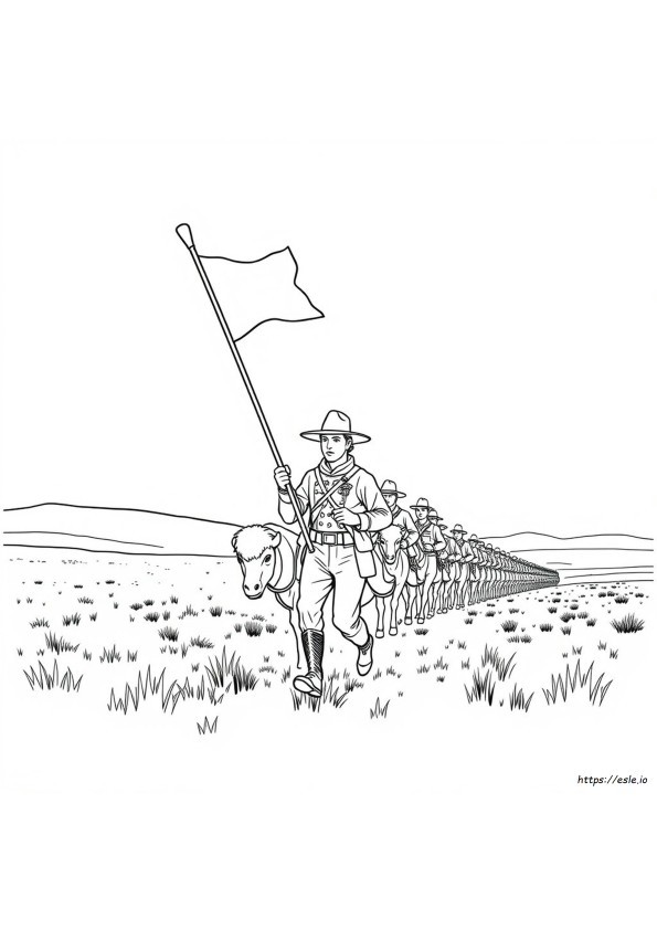 Buffalo Soldiers Coloring Pages