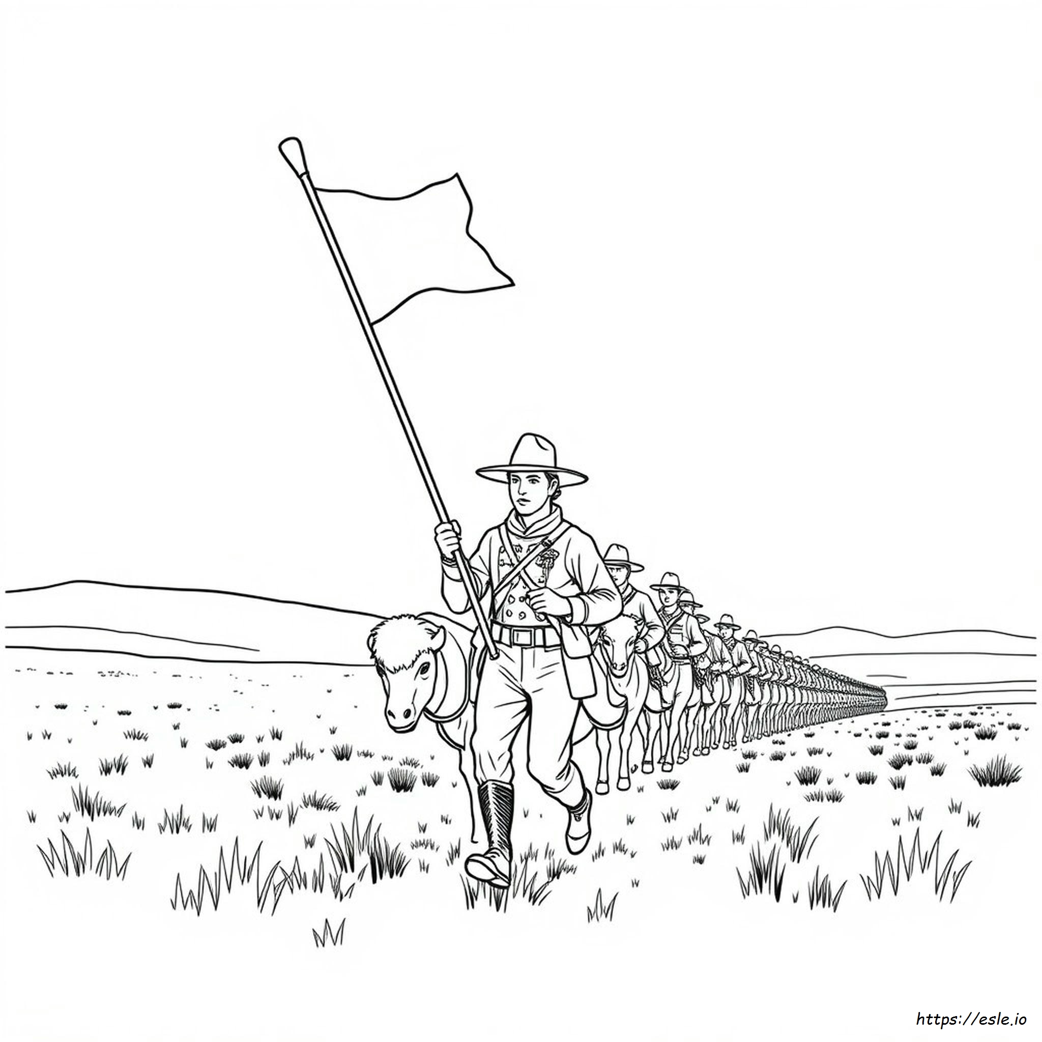 Buffalo Soldiers Coloring Pages