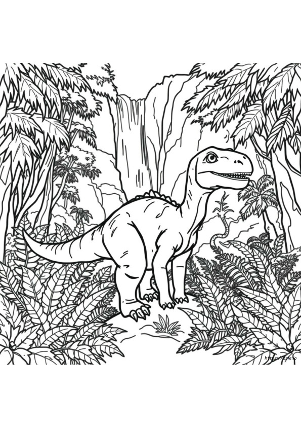 Tulostettavat Realistiset Dinosaurus Värityskuvat
