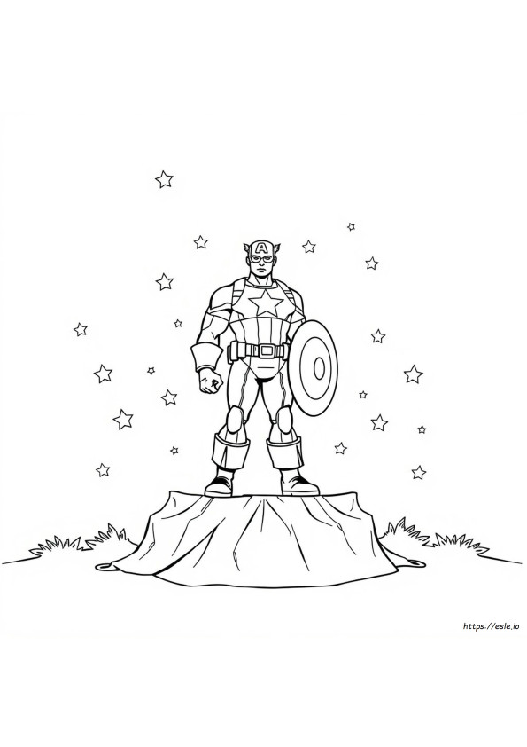 Captain America Ausmalbuch