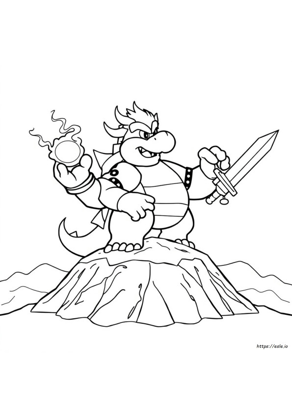 Super Mario Bros Bowser Coloring Pages