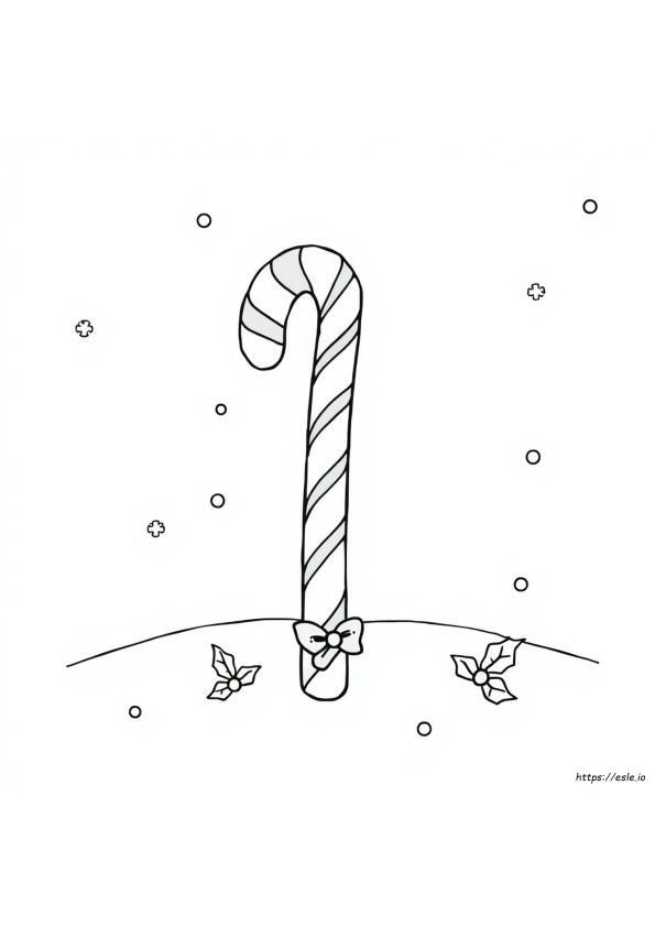 Cute Candy Cane Coloring Pages