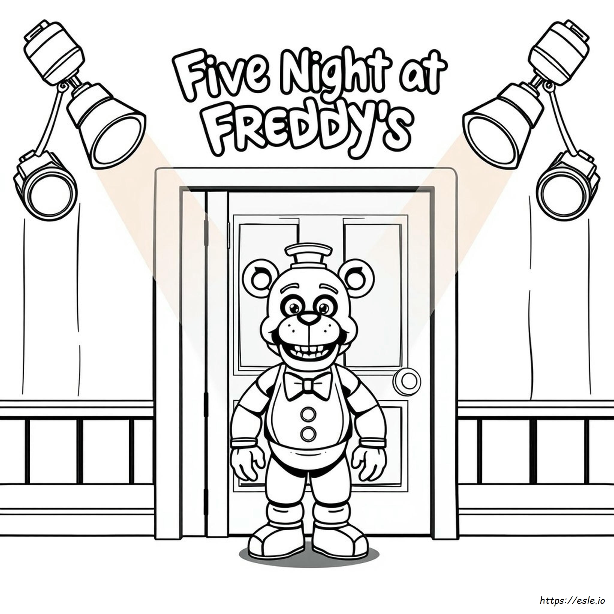 Fnaf Freddy Coloring Page