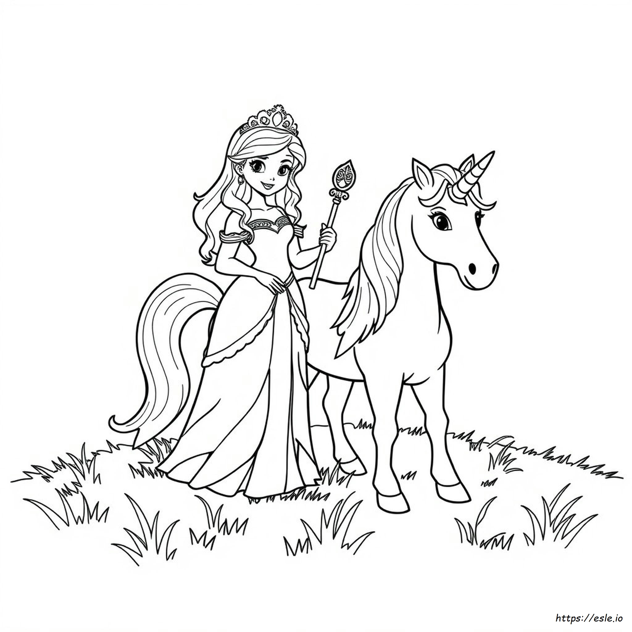 Princesa Elena Para Colorir