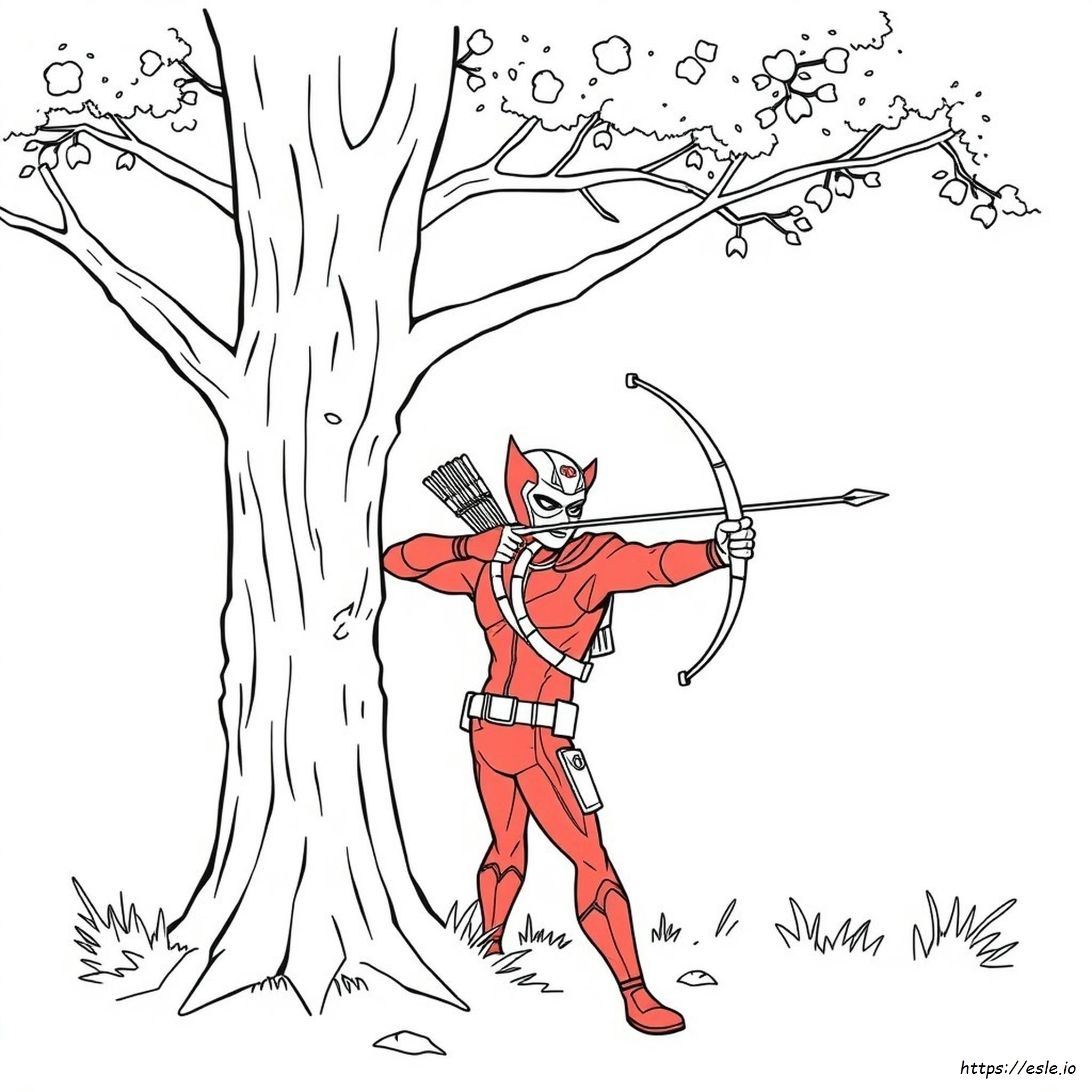 Hawkeye Coloring Page - Free Printable