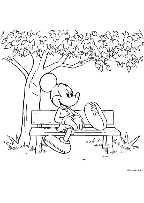 Colouring Of Mickey Mouse