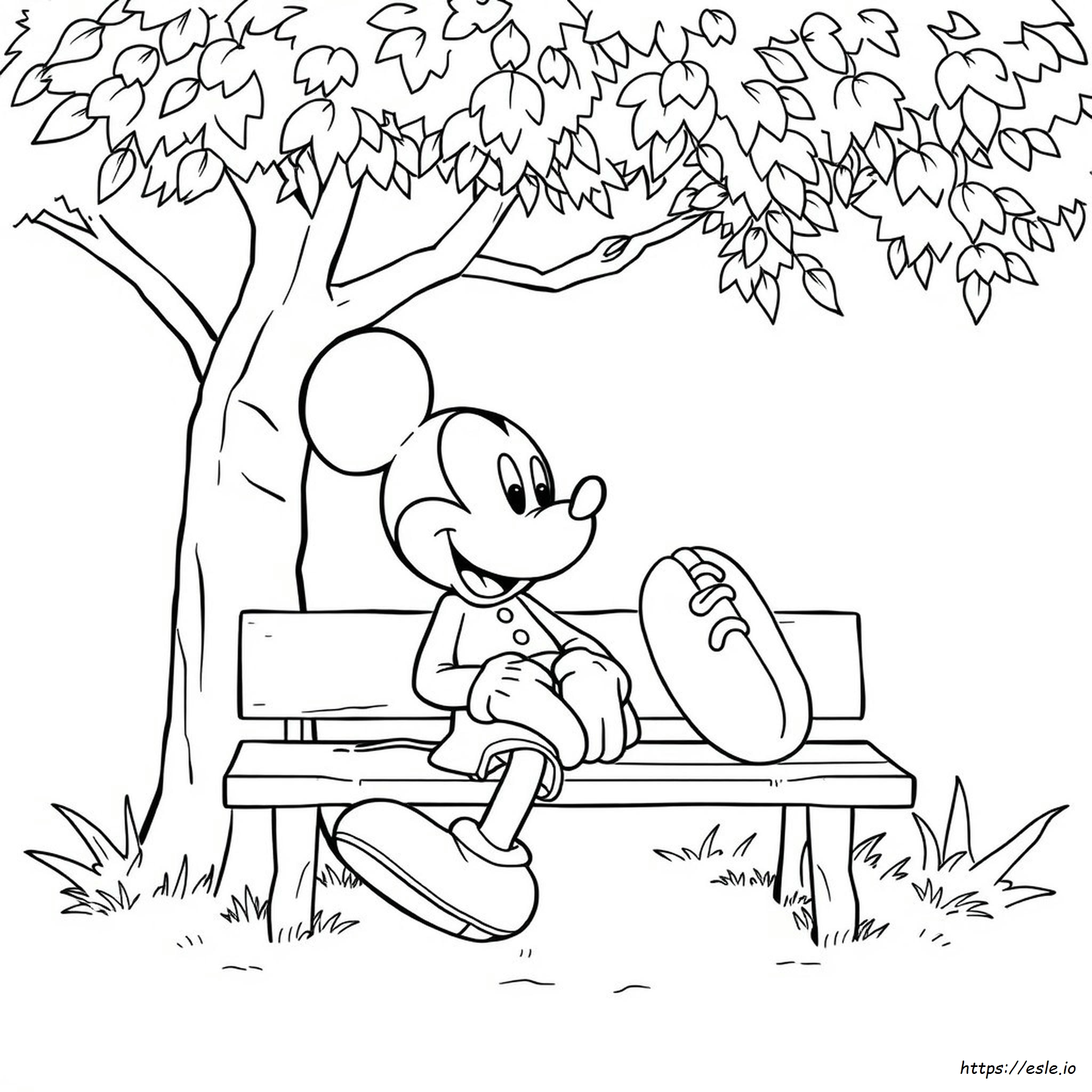Colouring Of Mickey Mouse