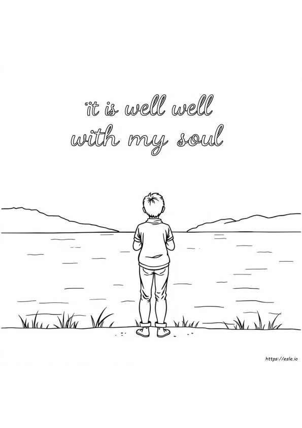 It Is Well With My Soul Coloring Page