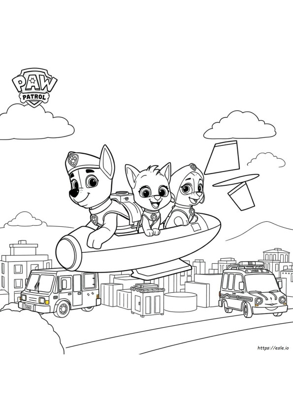 Paw Patrol Air Pups Coloring Pages