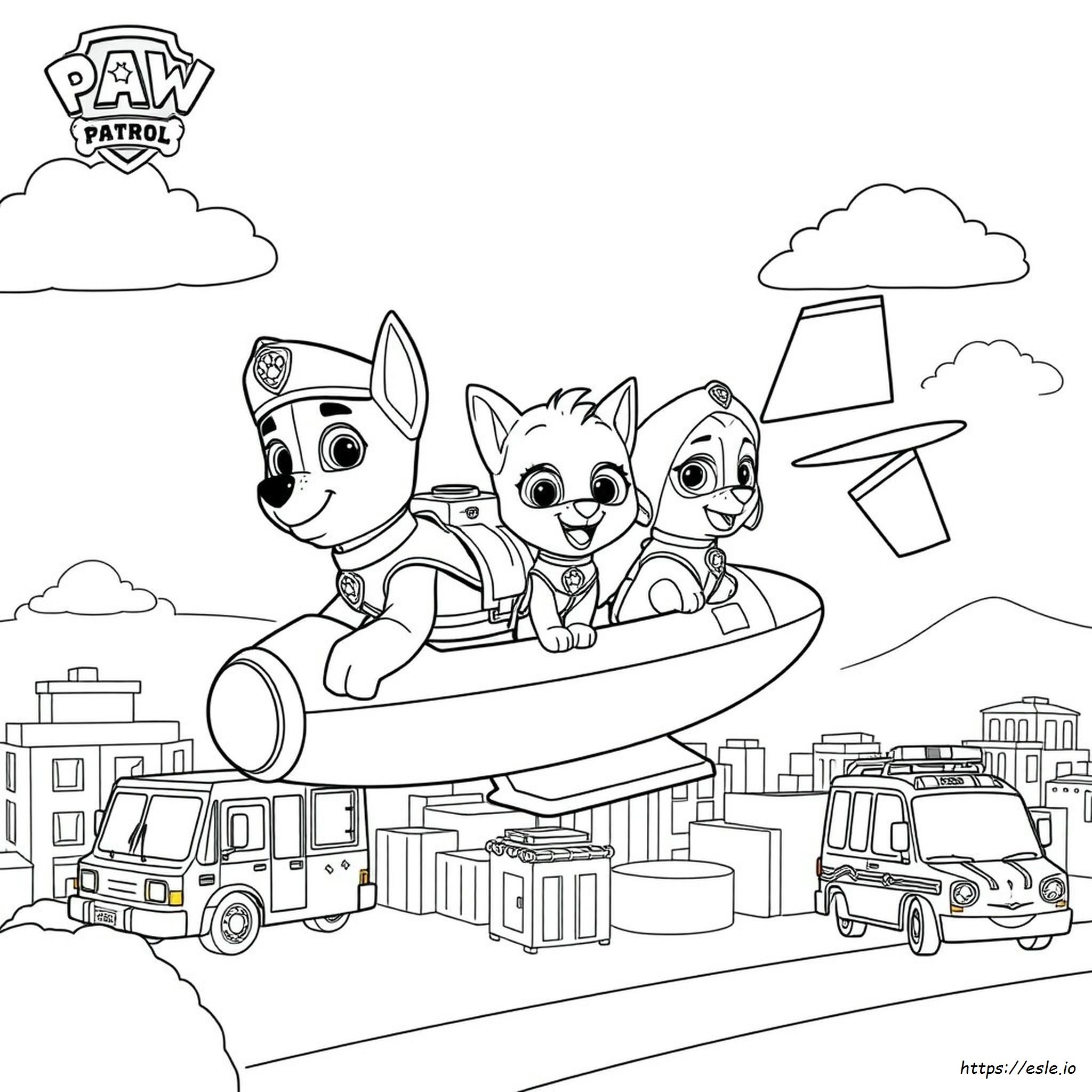 Paw Patrol Air Pups Coloring Pages - Free Printable