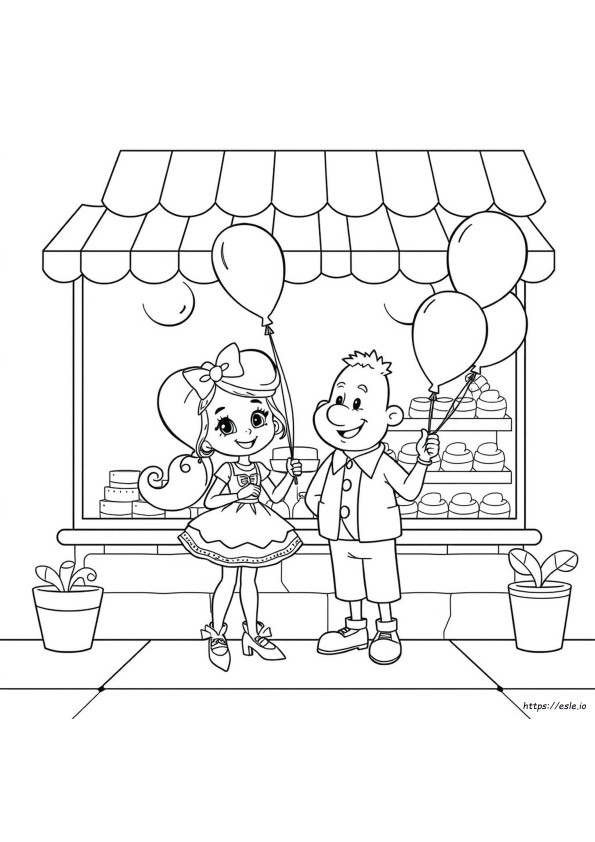 Pinkalicious Dan Peterrific Gambar Mewarnai
