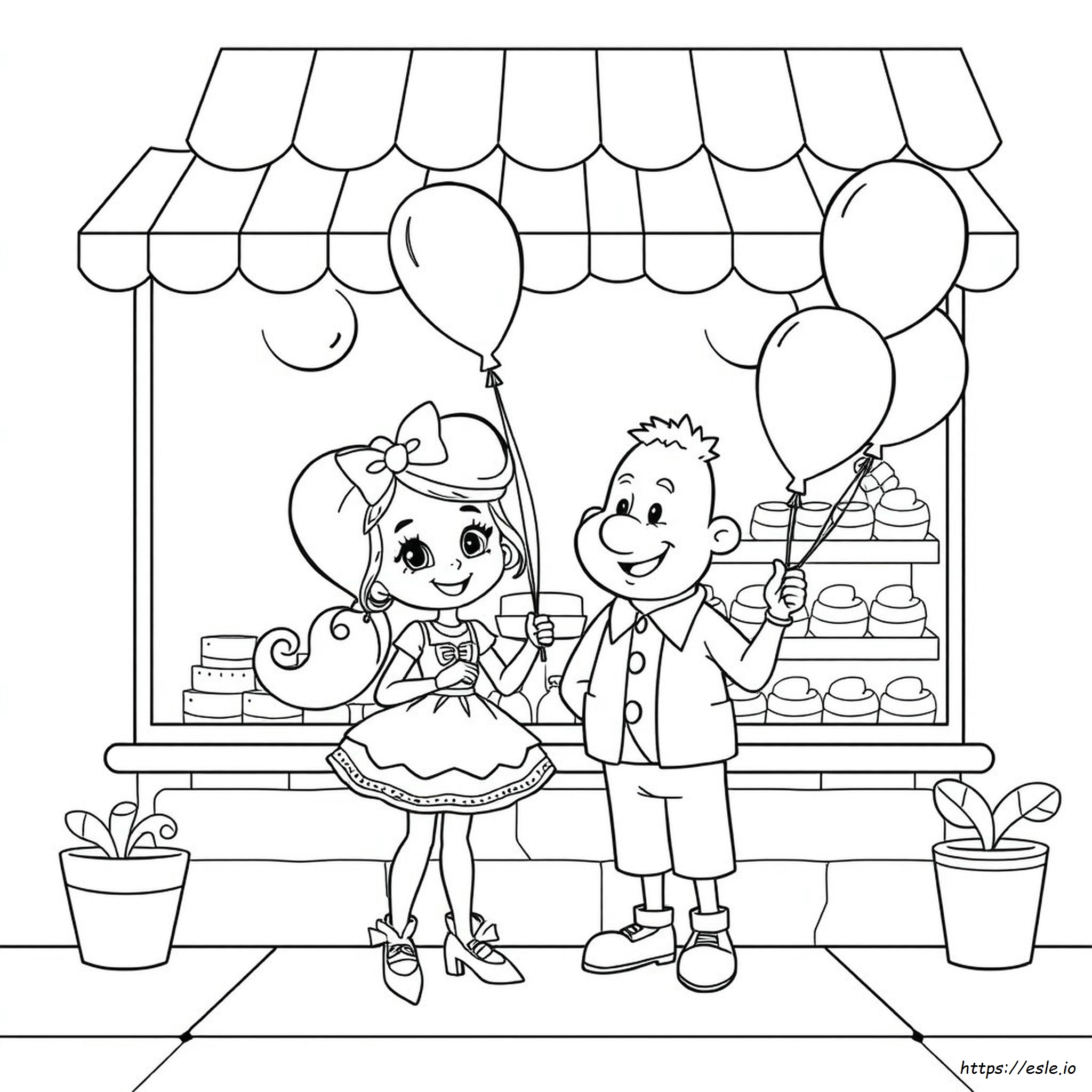 Pinkalicious Ve Peterrific Boyama Sayfası - Ücretsiz Yazdır
