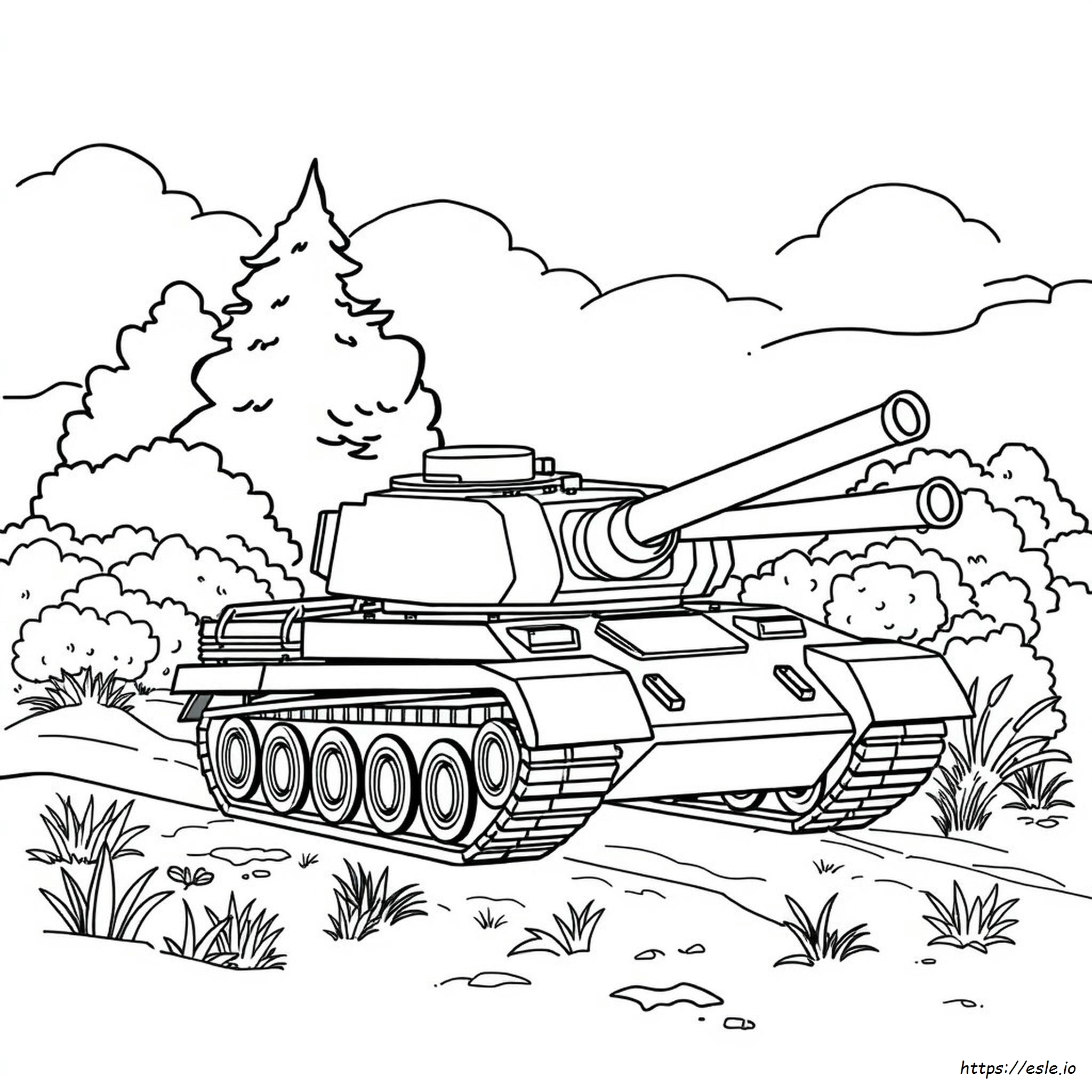 Tank Coloring Picture