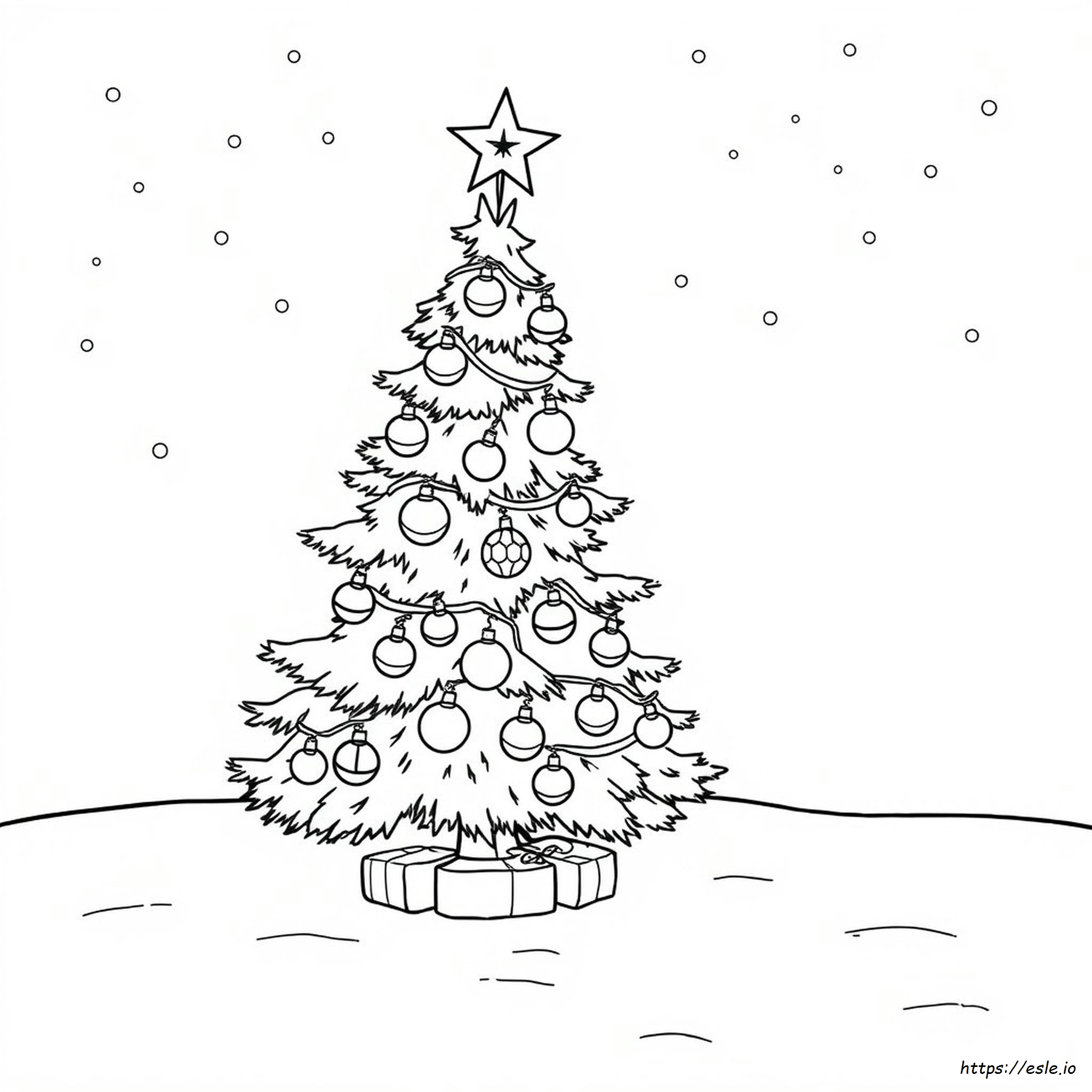 Gambar Mewarnai Natal - Halaman Untuk Dicetak