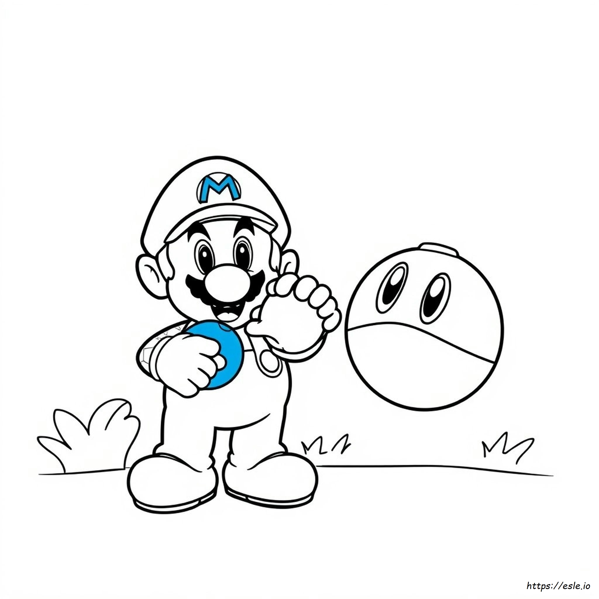 Bob Omb Mario Bomb Coloring Pages