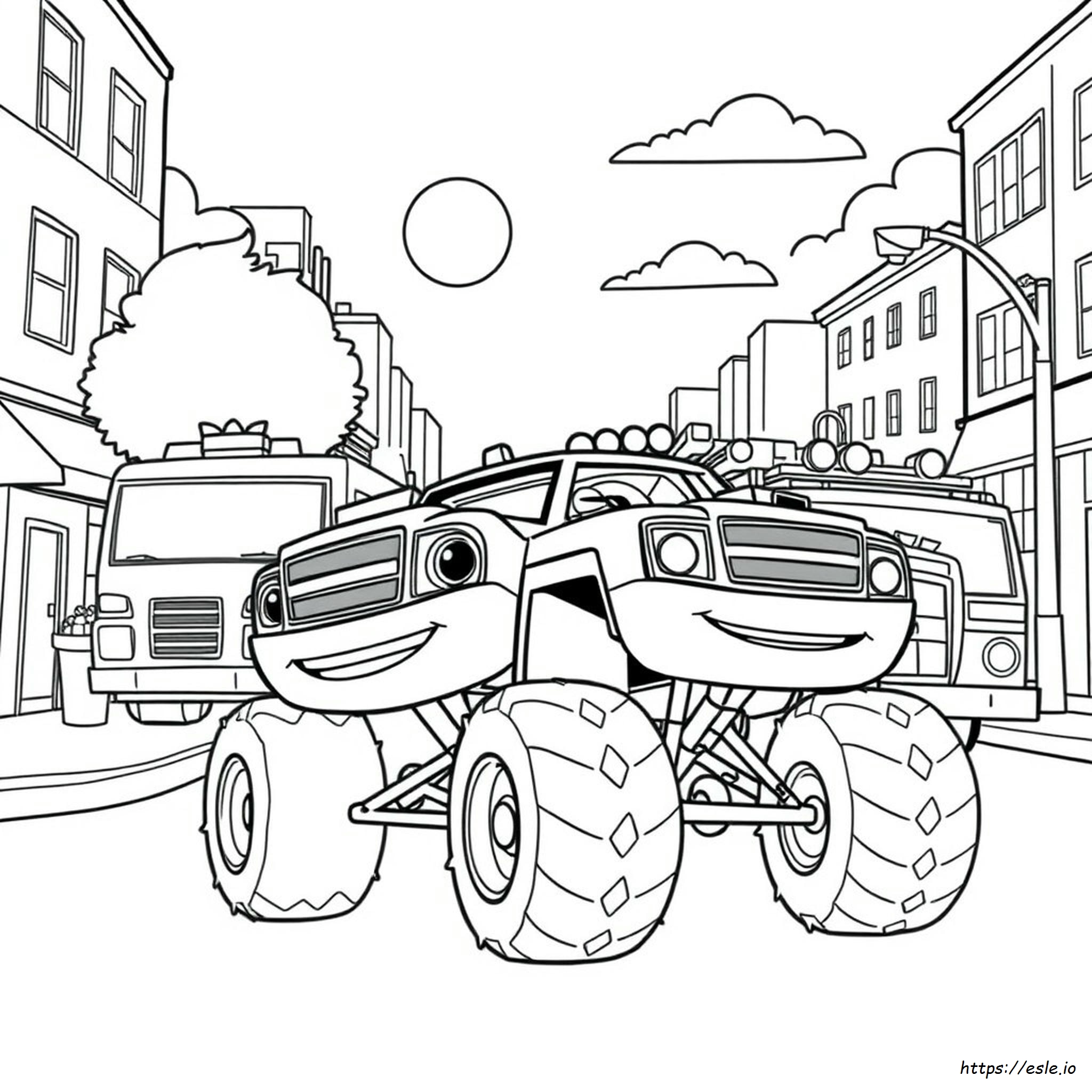 Blaze Coloring Pages Free Printable