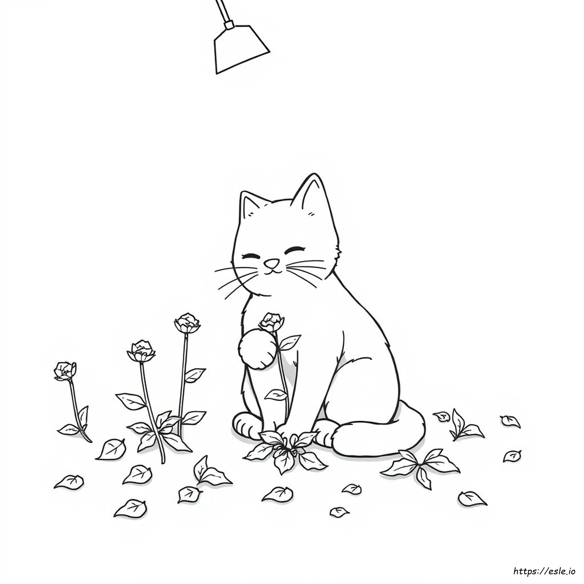 Catnip Coloring Page