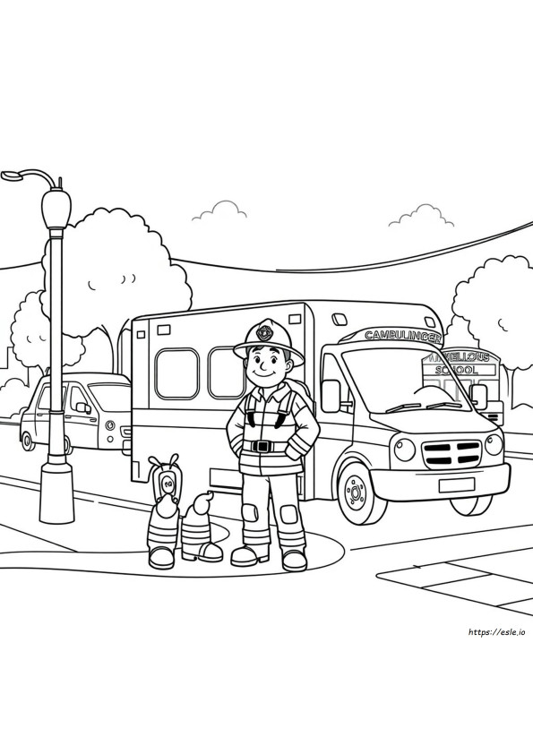 Community Helpers Coloring Activity