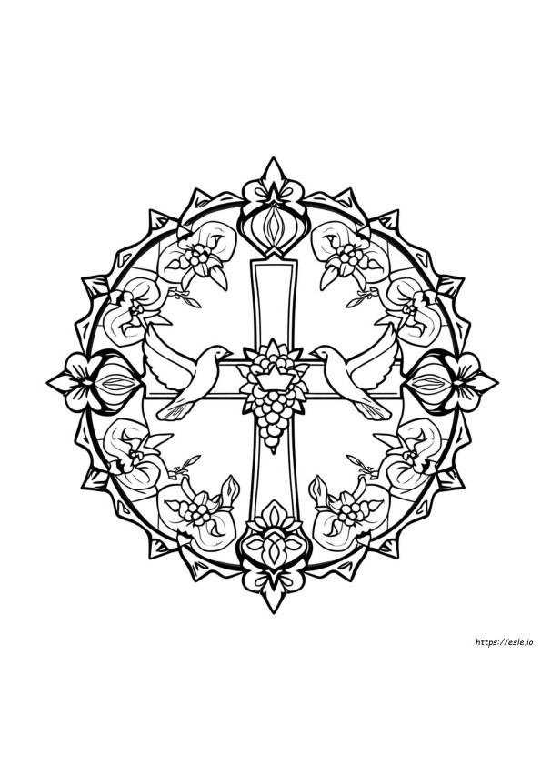 Christian Mandala Coloring Pages