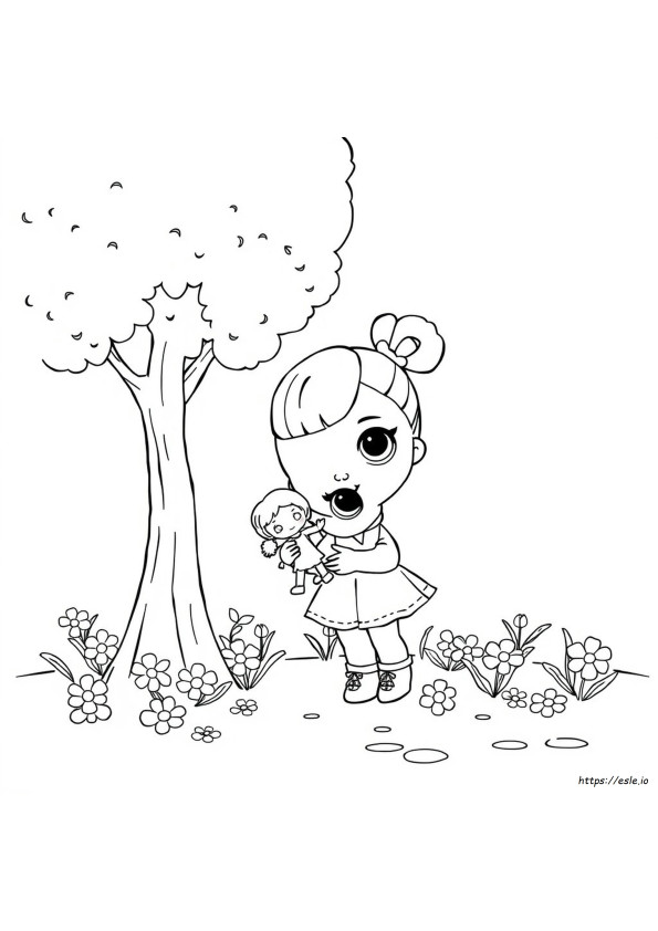 Little Sister Lol Dolls Coloring Pages