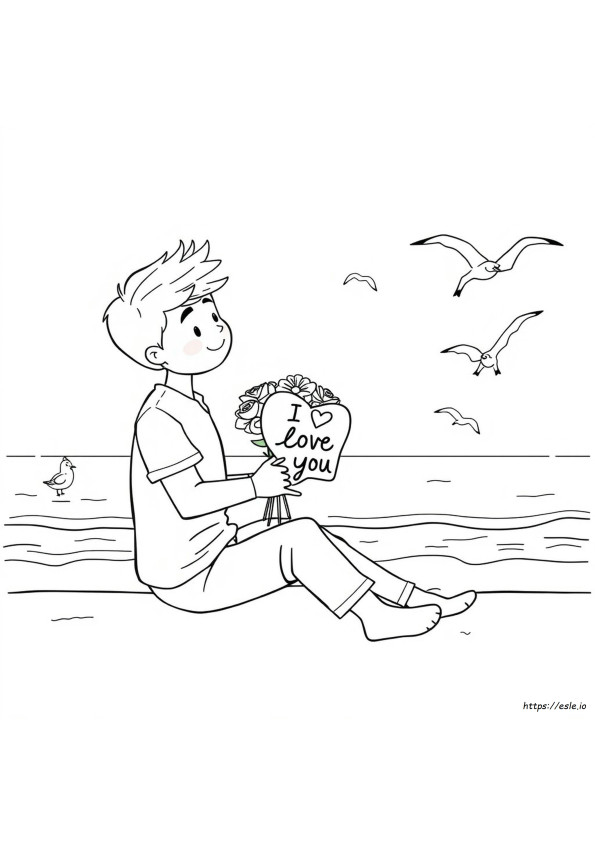 I Love You Coloring Pages For Boyfriend