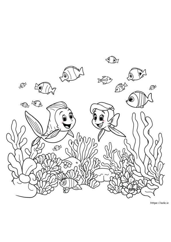 Páginas Para Colorear De Sirenas Fin Fun
