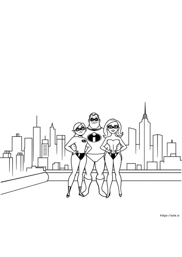 Desene De Colorat Gratuite De Printat Incredibilii