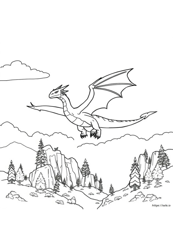 Big Dragon Coloring Pages
