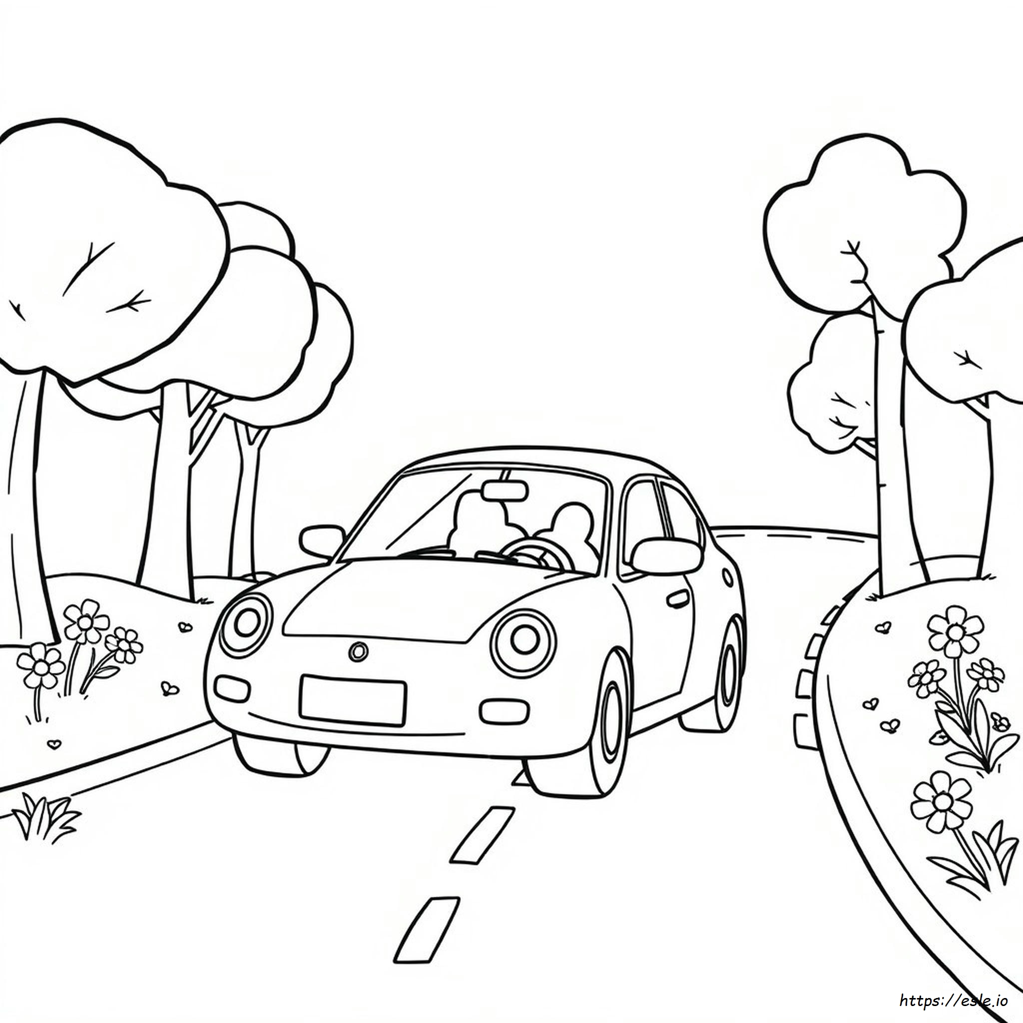 Coloriage Voiture Maternelle - Gratuit à Imprimer