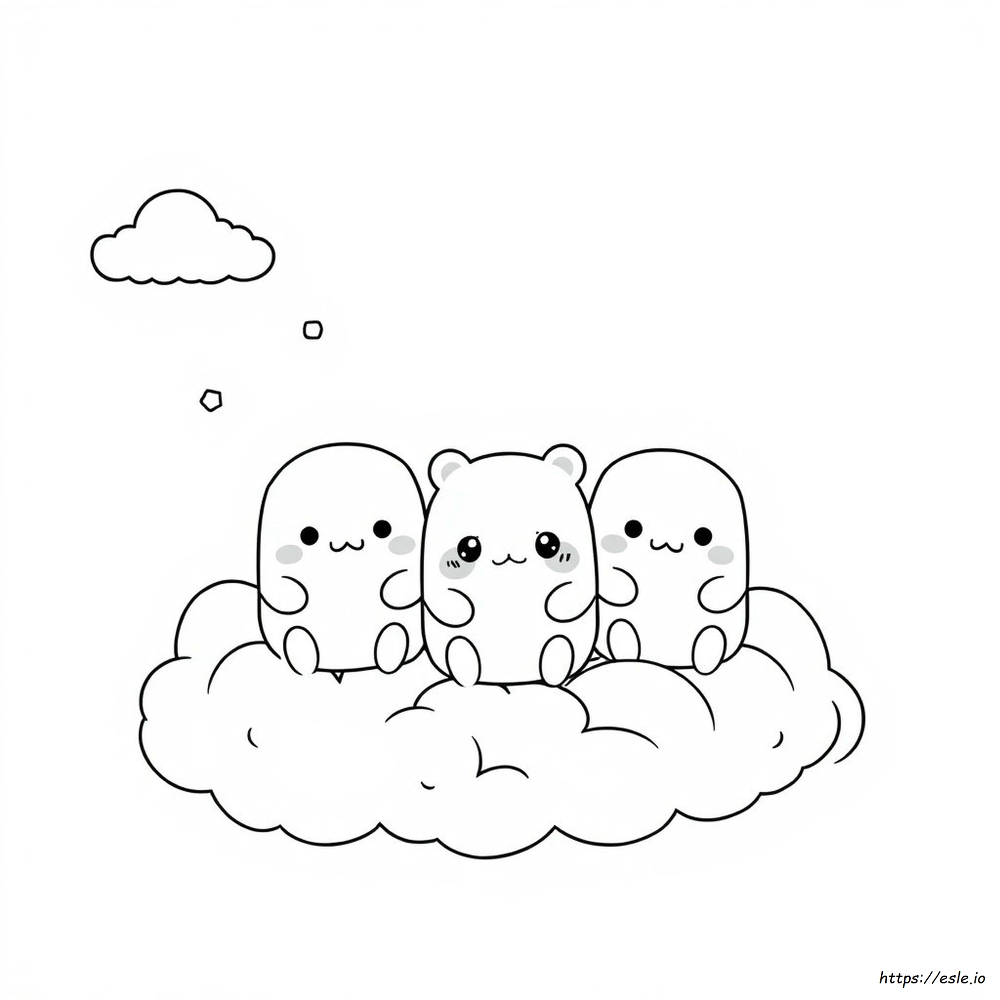 Kawaii Squishmallow Gambar Mewarnai