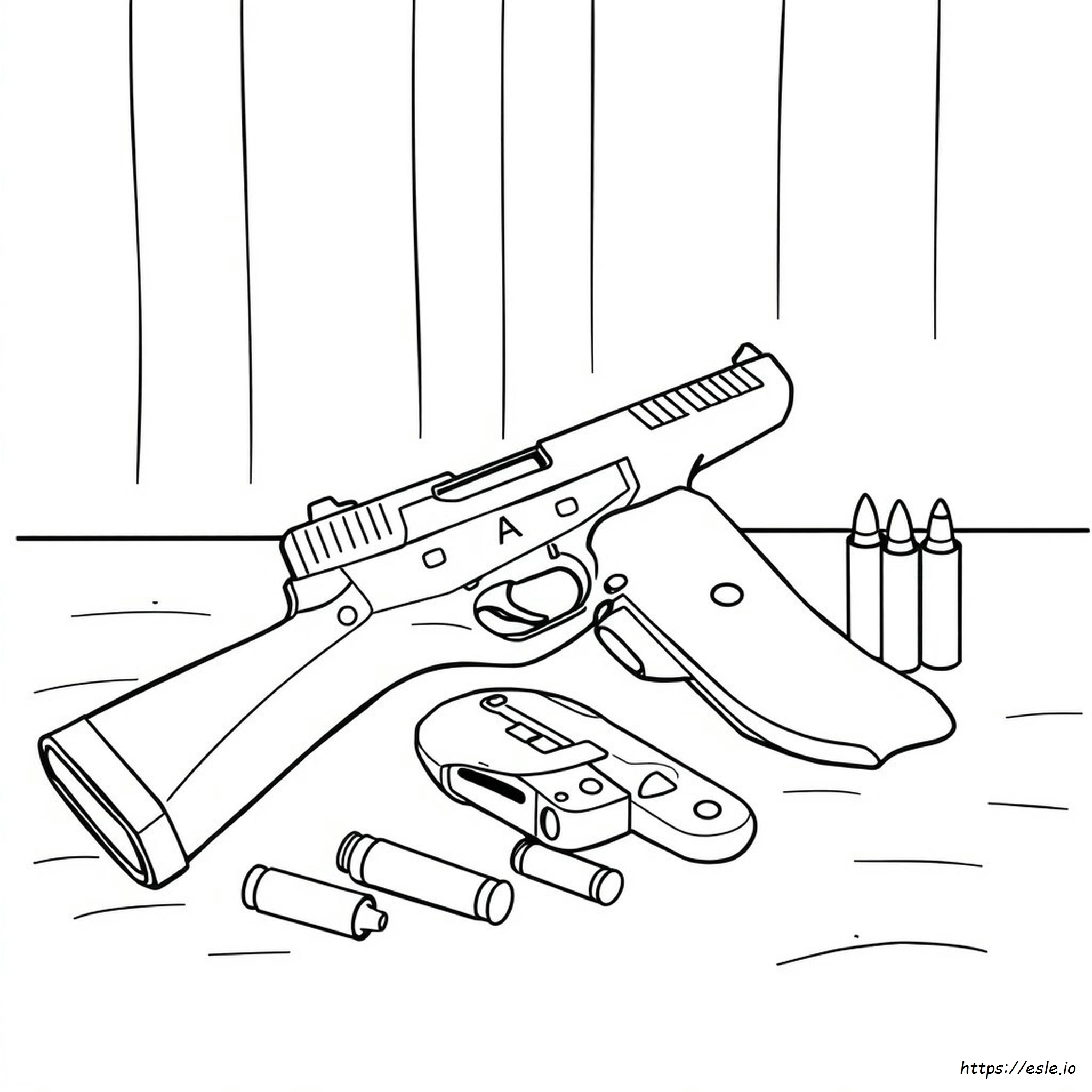 Gun Coloring Pictures